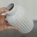 Ver imagem 2 de Vaso Decorativo Enfeite Casa Home&Co Cerâmica 20x15x15cm Marfim