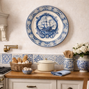 Ver imagem 3 de Prato Decorativo Portugues Artesanal Luiz Salvador Mod 8