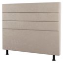 Ver imagem 1 de Cabeceira Cama Box Casal Queen Size Malik 160cm Suede Bege - Desk Design