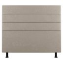 Ver imagem 3 de Cabeceira Cama Box Casal Queen Size Malik 160cm Suede Bege - Desk Design