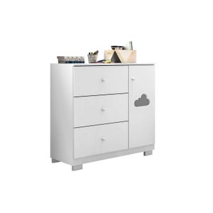 Comoda para Quarto Multi Uso Oganizadora Ane Cor Branca