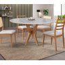 Mesas de Jantar Pandora Casa MAD Mesa Cone Off White 1,10m - 1