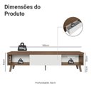Ver imagem 3 de Rack para Tv até 75 Polegadas 180 Cm 2 Portas 1 Gaveta Rustic/branco Dune Madesa