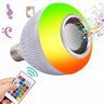 Lâmpada Musical Caixa Som 12w Bluetooth Luz Led Rgb com Controle - 2