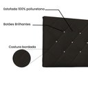 Ver imagem 4 de Cabeceira Painel Casal 1,40m Tânia Corano Marrom - Pallazio