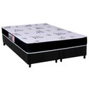 Ver imagem 1 de Cama Box Queen: Colchão Espuma Orthoflex D28 Nápoles + Base Crc Suede Black(158x198)