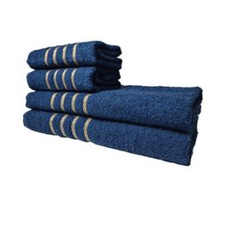 Kit 8 Toalhas Grandes Montreal 4 Banhos 4 Rostos Azul+bege - 4 Kit 8 Toalhas Grandes Montreal 4 Banhos 4 Rostos Azul+bege - 4