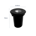 Ver imagem 3 de Balizador de Piso Led Redondo Embutir 5w 3000k Branco Quente Bivolt Preto