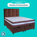 Ver imagem 4 de Conjunto Cama Box Bau Blindado Queen + Colchão Molas Ensacadas Legaccy Paropas + Cabeceira