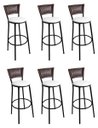 Ver imagem 1 de Kit 6 Banquetas Bistrô Aço Hawaii Assento Branco