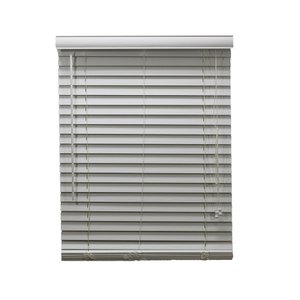 Persiana Horizontal Pvc 50mm Branca 120 (L) X 140 (A) cm Cortina Tipo Madeira Luxo 1,20 x 1,40 m
