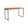 Mesa de Escritório Escrivaninha Secretaria 136cm Industrial - 3