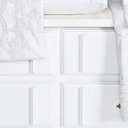 Ver imagem 2 de Jogo de Cama Casal Queen Topázio Bordado 04 Peças Percal 200 Fios 100% Algodão - Branco