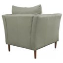 Ver imagem 7 de Kit 3 Poltronas Decorativa Sala de Estar Pés Palito Lubbock Couro Fendi - Gran Belo