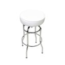 Ver imagem 2 de Kit 2 Unidades Banqueta Altura 65cm Bar Giratória Cromada assento branco Poltronas do Sul Banqueta B