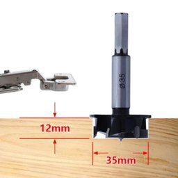 Broca Caneco 3 Flautas 35mm para Dobradiça com Limitador - 4