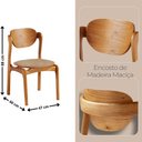 Ver imagem 3 de Sala de Jantar Mesa Ballare 135cm Tampo Laminado Redondo com 4 Cadeiras Solaris Gold