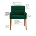 Ver imagem 3 de Mesa de Jogos Carteado Montreal Redonda Tampo Reversível Preto com 2 Cadeiras Vicenza Verde - Gran