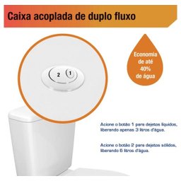 Sabara Caixa para Vaso Acoplado Branco Icasa - 3