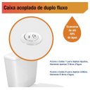 Ver imagem 3 de Sabara Caixa para Vaso Acoplado Branco Icasa