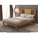Ver imagem 1 de Cama Casal em Madeira Maciça 1,60 Nápoles Mel