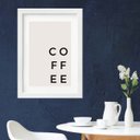 Ver imagem 1 de Quadro Cozinha Ultra Minimalista Coffee - 60x48cm:madeira Preta