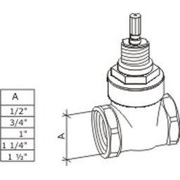 Registro Gaveta Base B-1509-1/2 Fabrimar - 3