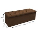 Ver imagem 3 de Recamier de Quarto Casal Lotus Suede Bege Simbal