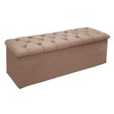 Ver imagem 1 de Recamier de Quarto Casal Lotus Suede Bege Simbal