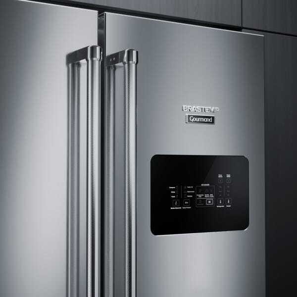 Geladeira Brastemp Gourmand Frost Free Side Inverse 540 litros Inox com Ice Maker - BRO81AR - BRO81A - 8