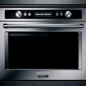 Micro-ondas de Embutir Brastemp Gourmand 40L Inox com Sistema 3D e Sensor Cooking - Bmo45Ar