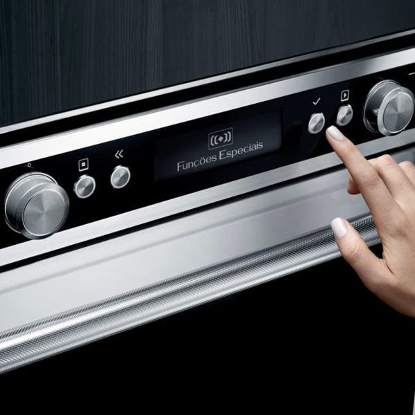 Micro-ondas de Embutir Brastemp Gourmand 40L Inox com Sistema 3D e Sensor Cooking - Bmo45Ar - 4