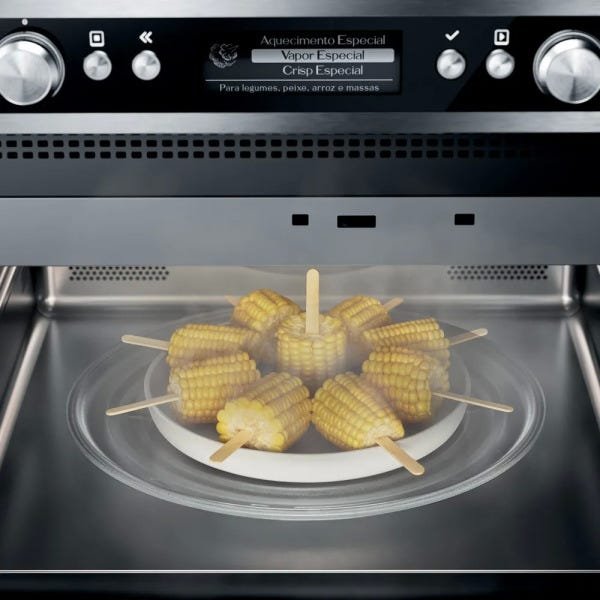 Micro-ondas de Embutir Brastemp Gourmand 40L Inox com Sistema 3D e Sensor Cooking - Bmo45Ar - 5