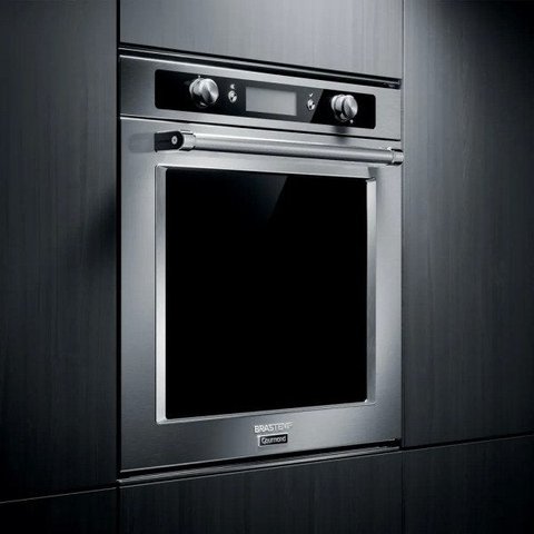Forno de embutir elétrico Brastemp Gourmand 73 litros inox com função convecção e meat control - BOC