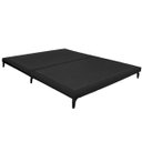Ver imagem 7 de Cama Japonesa Queen Size Veneza 165cm Base Box Orgânica Bouclê Estofada Pés de Ferro:Bouclê Preto