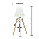 Ver imagem 4 de Banqueta Alta Colmeiacharles Eames Eiffel 133ppf Branca