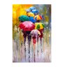 Quadro Abstrato Guarda Chuva Cores - Tela Única - 150 x 100 cm - Chassi - 2