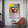Quadro Abstrato Guarda Chuva Cores - Tela Única - 150 x 100 cm - Chassi - 1