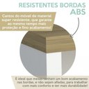 Ver mais imagens de Escrivaninha Mesa Escritório Gaveteiro 2 Gavetas com Nicho Toq Branco/Olmo Artany