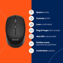 Mouse Office sem Fio Geonav - 5