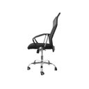 Ver imagem 7 de Kit 2 Cadeiras de Escritório Presidente Cairo com Relax Regulagem Giratória Mesh Pretas