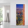 Adesivo de Porta Homem Aranha na Cidade - M 80x210 cm - 1