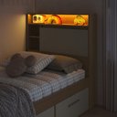 Ver imagem 5 de Cabeceira Solteiro com Organizador e Iluminação LED Genebra