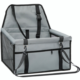 Cadeirinha Assento Pet Carro Transporte Cão Gato Cinza - 1