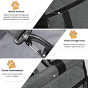 Ver imagem 4 de Cadeirinha Assento Pet Carro Transporte Cão Gato Cinza