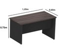 Ver imagem 2 de Mesa reta pé painel cor London sem gavetas 1,20×0,60×0,75 Maranello 25mm