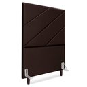 Ver imagem 1 de Cabeceira Solteiro 90 Cm com Frame Cristal Corino Marrom Artte