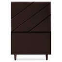 Ver imagem 5 de Cabeceira Solteiro 90 Cm com Frame Cristal Corino Marrom Artte