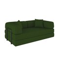 Ver imagem 5 de Sofá Cama Colchão de Espuma À Vácuo Compactair Sala Balaqui - Verde