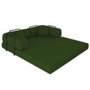 Ver imagem 6 de Sofá Cama Colchão de Espuma À Vácuo Compactair Sala Balaqui - Verde
